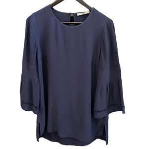 dainielrainn Blue Hi/Lo Blouse Size Small